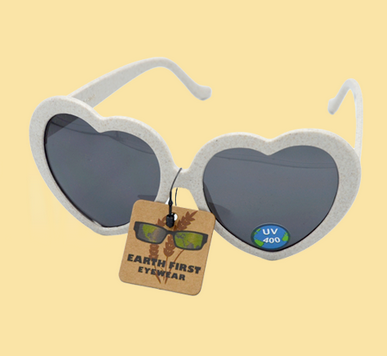 ECO FRIENDLY HEART SHAPED SUNGLASSES