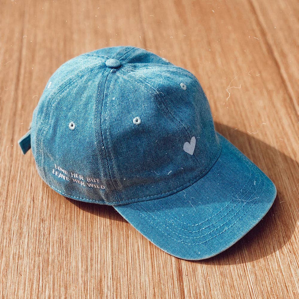 DENIM HEART DAD HAT
