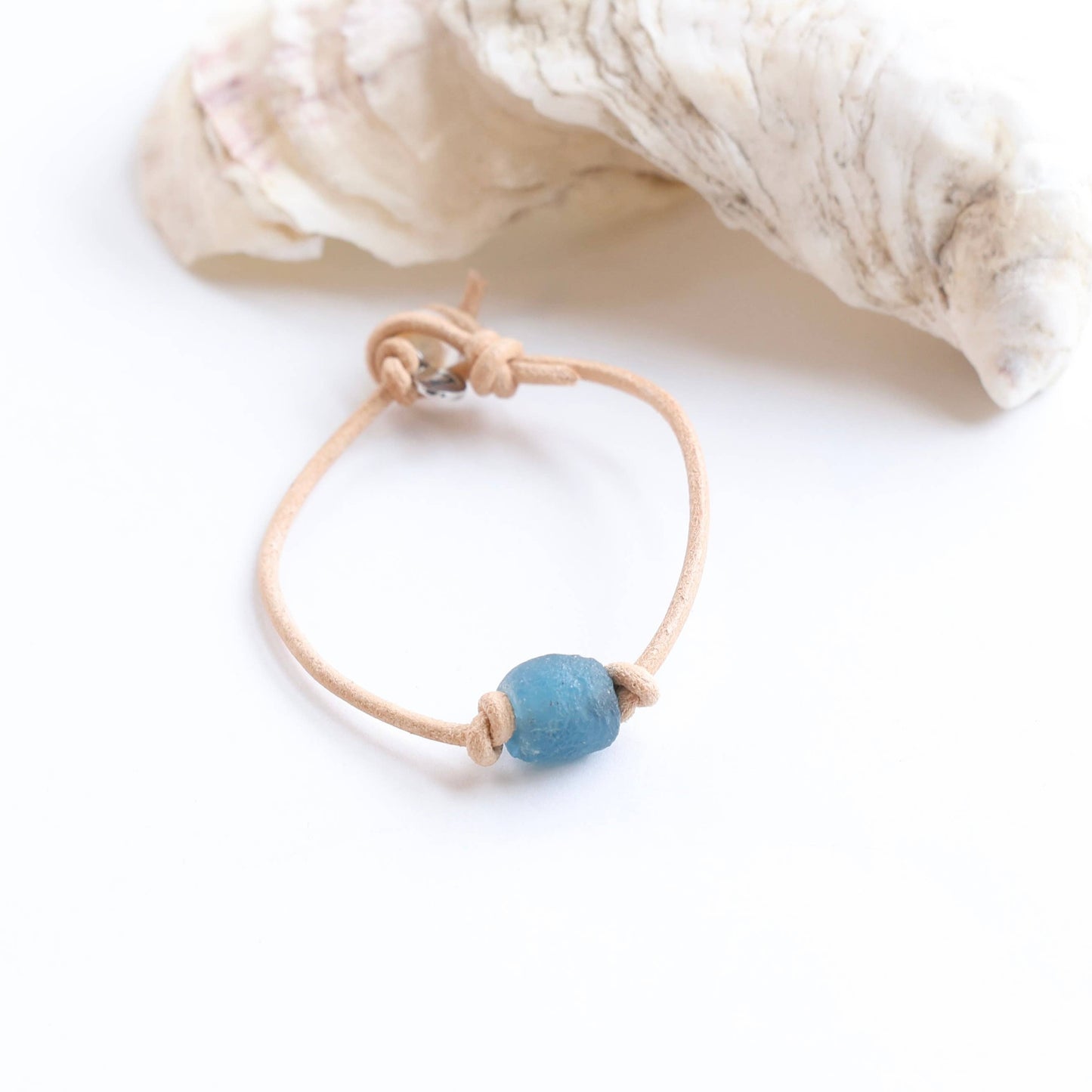 RECYCLED SEA GLASS LEATHER CHOKER