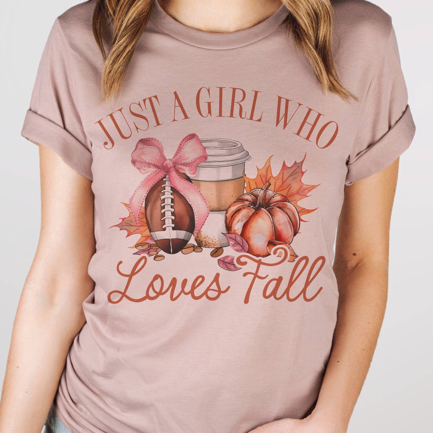 JUST A GIRL WHO LOVES FALL TEE